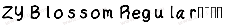 ZY Blossom Regular字体转换